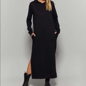 Hooded sweatshirt dress